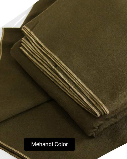 Charsadda Handmade Kadhar For Men Pure Wool ( Mehndi )